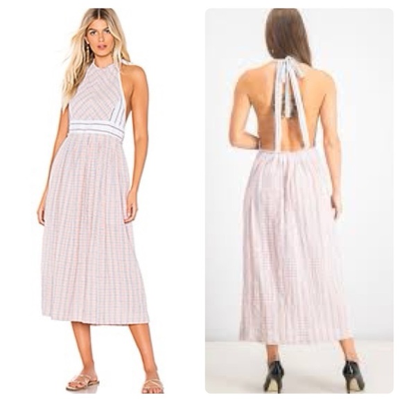 Free People Dresses & Skirts - Free People Color Theory Midi Dress in Pink Combo (16)